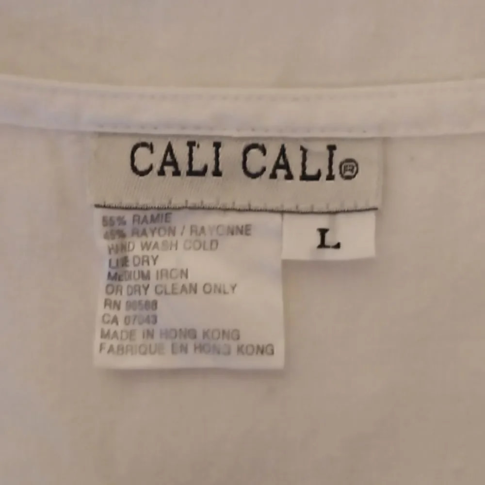 Cali Cali vintage off white tank maxi dress size L